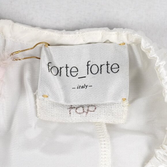 Forte Forte Italy Shining Satin Tank Top in White Size 1 (US Size 4) - NWT - Picture 3 of 7